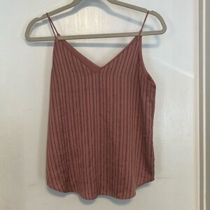 Express mauve stripe tank Size XS